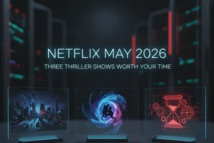 Netflix May 2026: Three thriller shows worth your time — AI-generated illustration