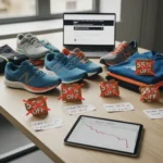 New Balance deals on Amazon fall short of 55% savings claims — AI-generated illustration