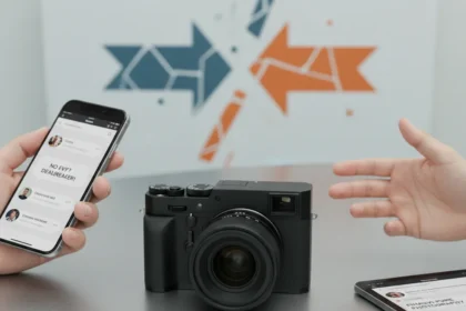 Nikon full-frame compact camera divides fans over missing viewfinder — AI-generated illustration