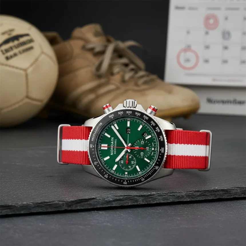 Norqain Swiss Football Chronograph: Limited Edition Xhaka Collab