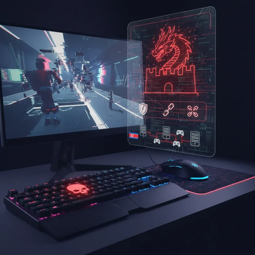 North Korean hackers target gamers with trojanized platform — AI-generated illustration