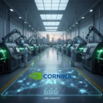 Nvidia and Corning's $500M fiber deal reshapes US AI infrastructure — AI-generated illustration