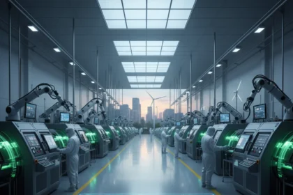 Nvidia and Corning's $500M fiber deal reshapes US AI infrastructure — AI-generated illustration