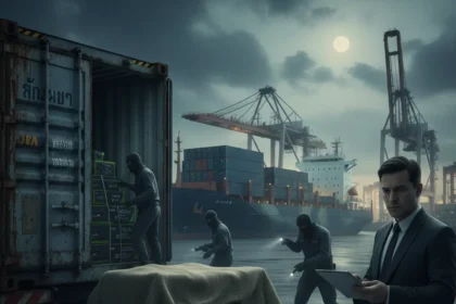 Nvidia GPU smuggling ring exposes massive AI export control failures — AI-generated illustration