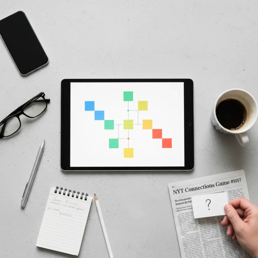 NYT Connections Game #1057 Hints and Answers for May 3 — AI-generated illustration