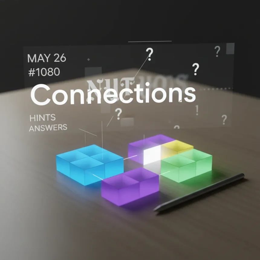 NYT Connections Game #1080 Hints and Answers for May 26