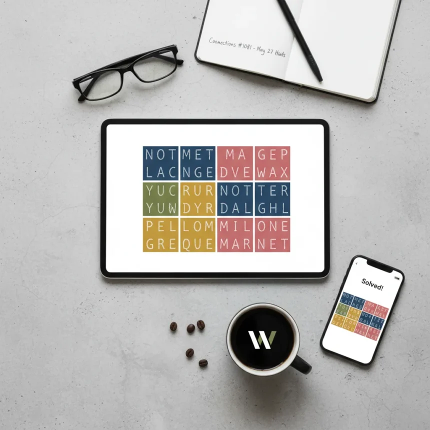 NYT Connections Game #1081 Hints and Answers for May 27