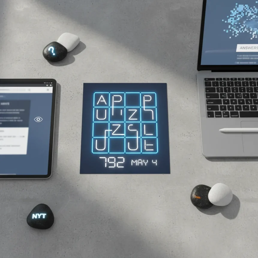 NYT Strands Game #792 Hints and Answers for May 4 — AI-generated illustration