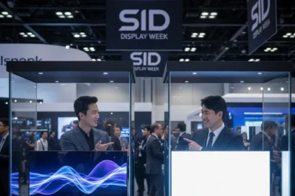 Next-gen OLED display technology rivals intensify at SID Display Week — AI-generated illustration