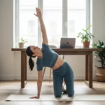 1-minute mobility exercise reduces spine tension fast — AI-generated illustration