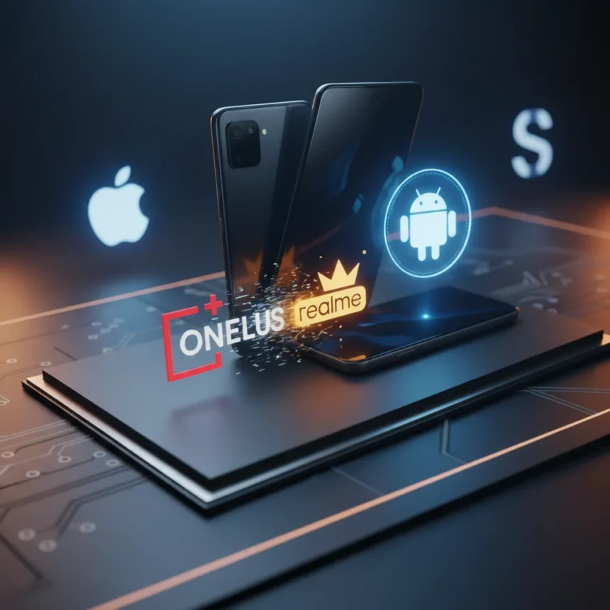 OnePlus merger with Realme signals Android's strongest comeback yet — AI-generated illustration