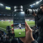 Oppo Find X9 Ultra teleconverter kit replaces pro sports cameras — AI-generated illustration