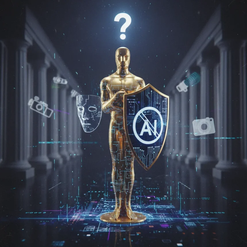 Oscars AI ban: A meaningful shield or toothless policy? — AI-generated illustration