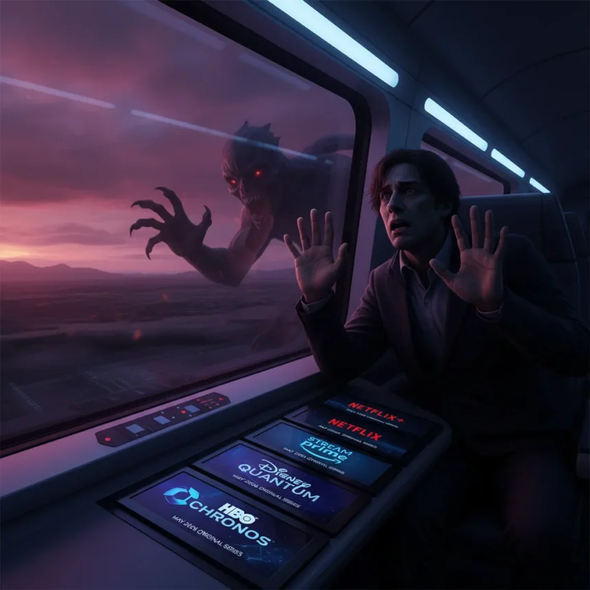 Passenger Horror Teaser Arrives as May 2026 Streaming Wars Heat Up — AI-generated illustration