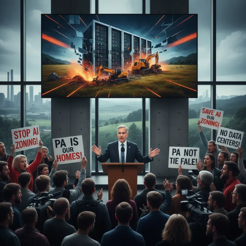 Pennsylvania data center backlash grows as residents clash with Shapiro
