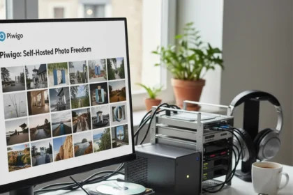 Piwigo open-source photo management beats Google Photos — AI-generated illustration
