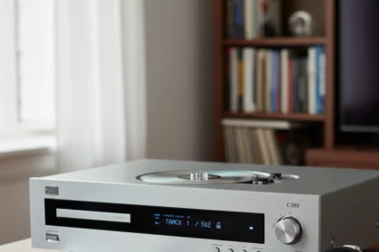 Premium CD players: what your disc collection really needs — AI-generated illustration