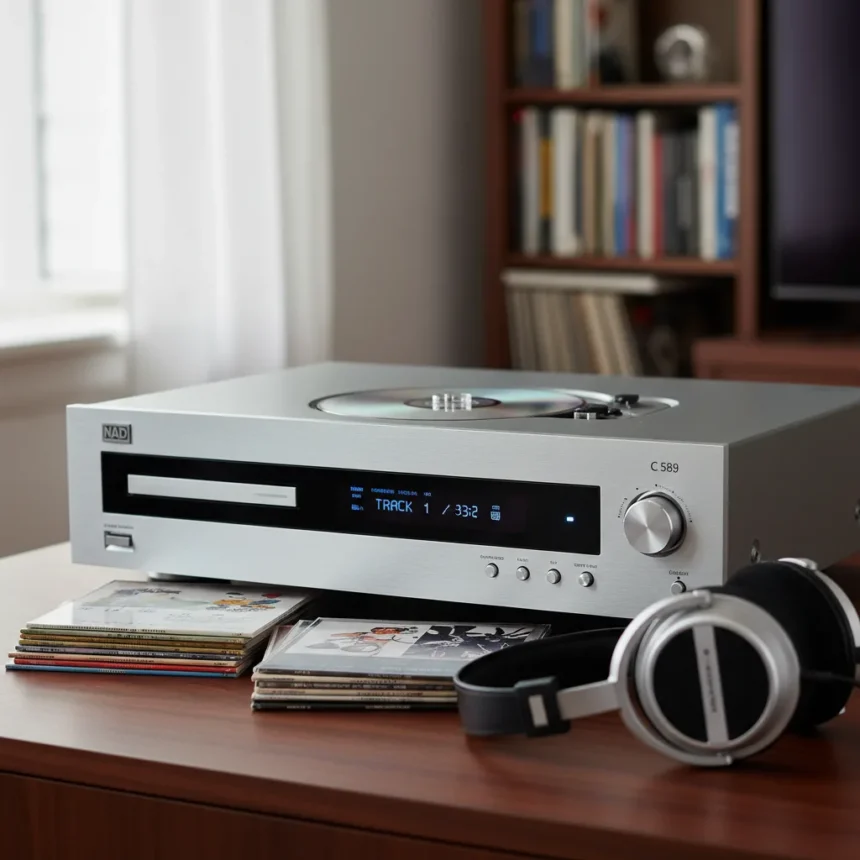 Premium CD players: what your disc collection really needs — AI-generated illustration