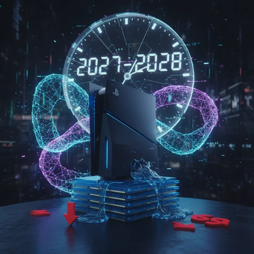 PS6 Release Date Uncertainty Grows as RAM Crisis Bites Sony — AI-generated illustration