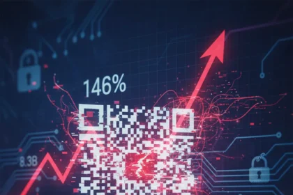 QR code phishing surges 146% as attackers bypass email defenses — AI-generated illustration