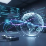 Quantum internet breakthrough achieves unhackable global network on fiber — AI-generated illustration