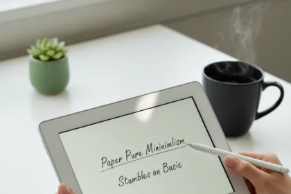 reMarkable Paper Pure Nails Minimalism, Stumbles on a Basic Feature