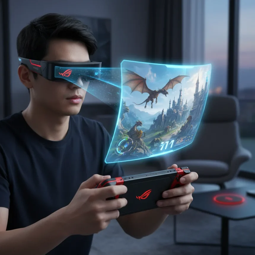 ROG XREAL R1 Glasses Turn Handheld Gaming Into 171-Inch Theater