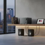 Roksan Attessa Streaming Amplifier Solves Hi-Fi Space Constraints — AI-generated illustration