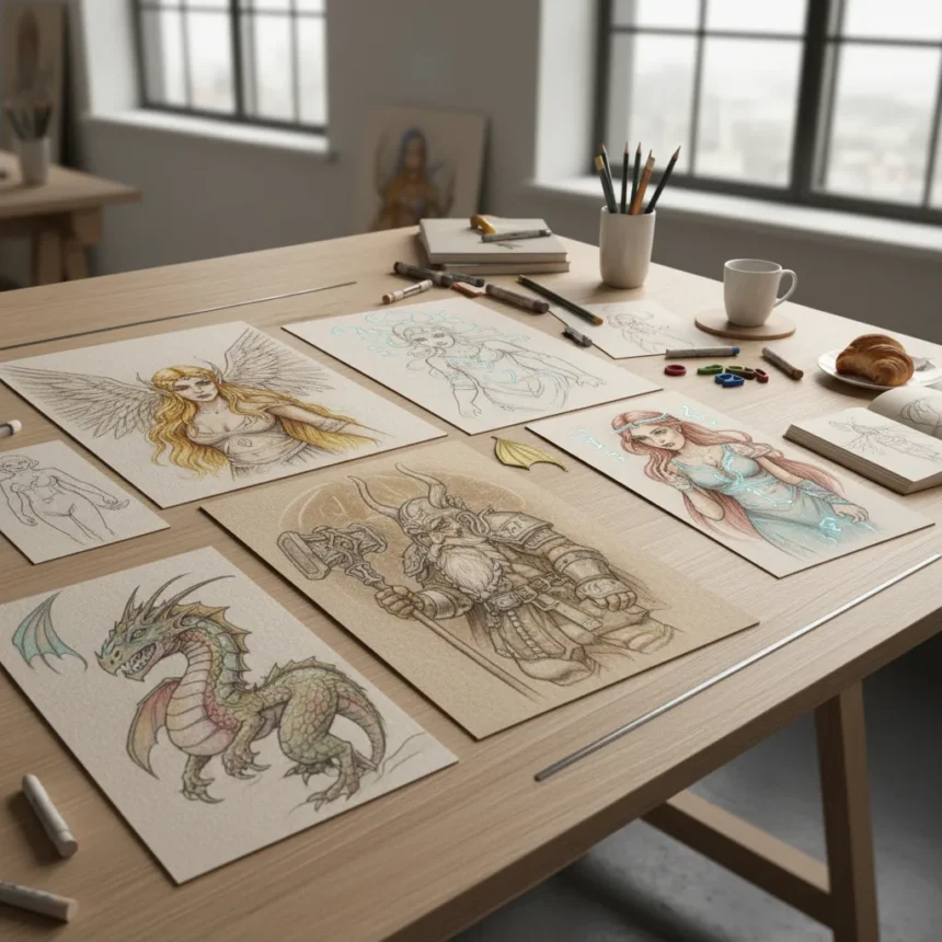 Rossana Castellino's fantasy character art transcends digital