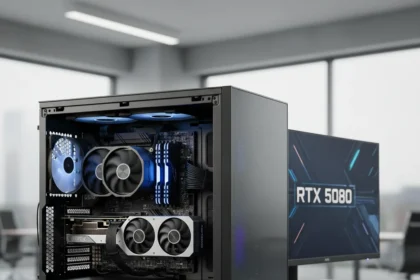 RTX 5080 PC bundle at $2,849 undercuts comparable builds — AI-generated illustration