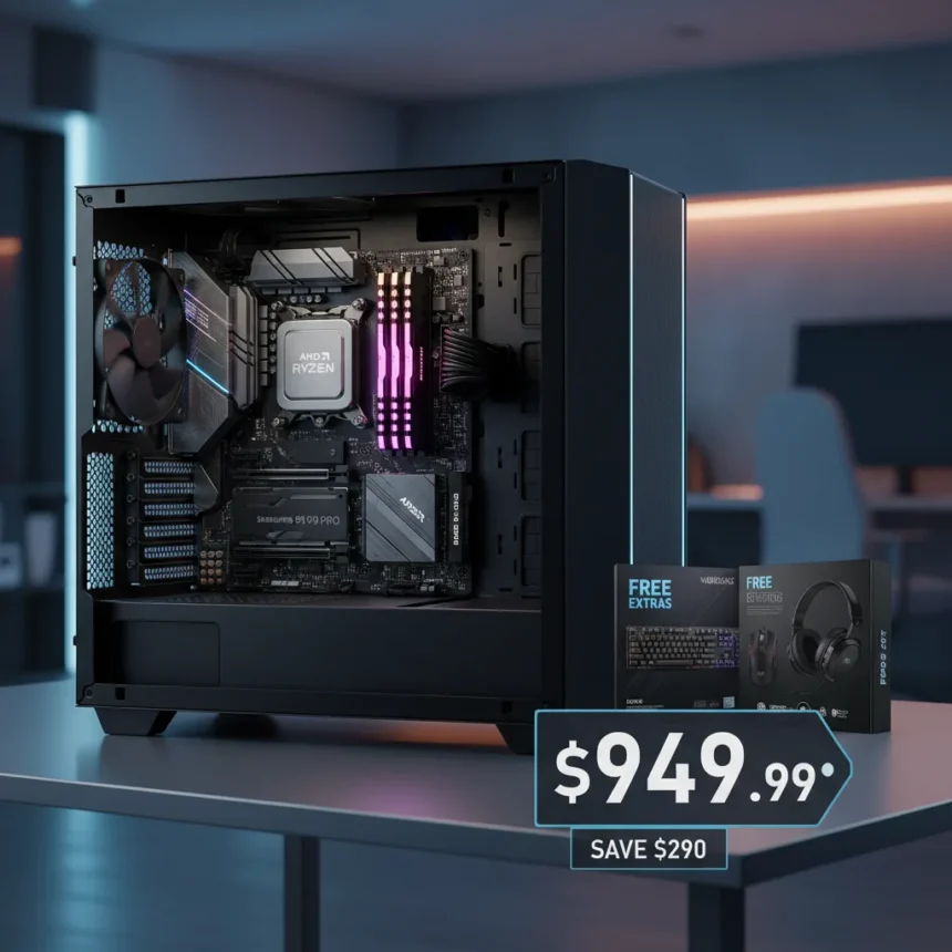 Ryzen 7 9800X3D AM5 bundle hits $949.99 with $290 savings
