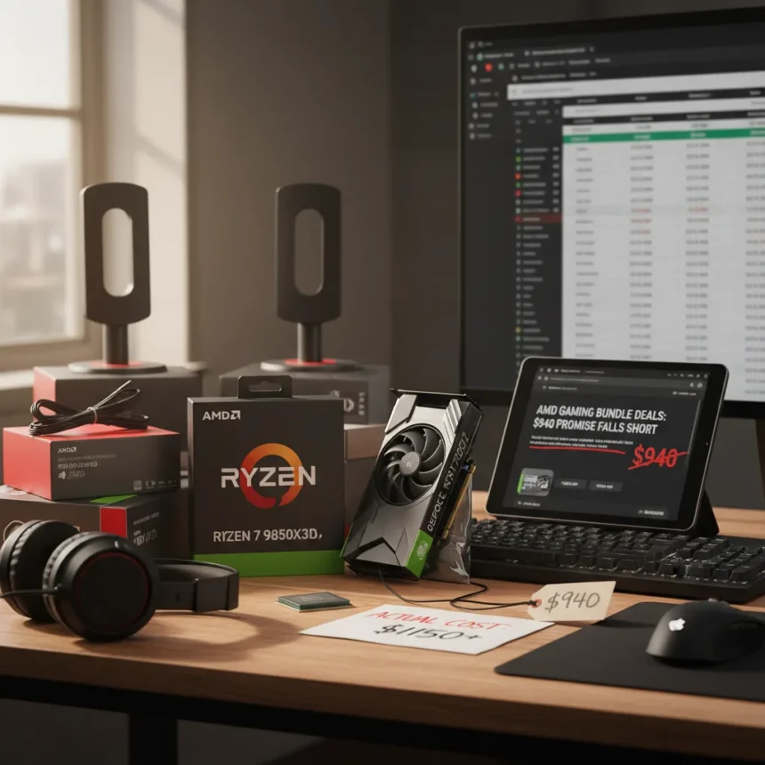 AMD Ryzen 7 9850X3D gaming bundle deals fall short of $940 promise