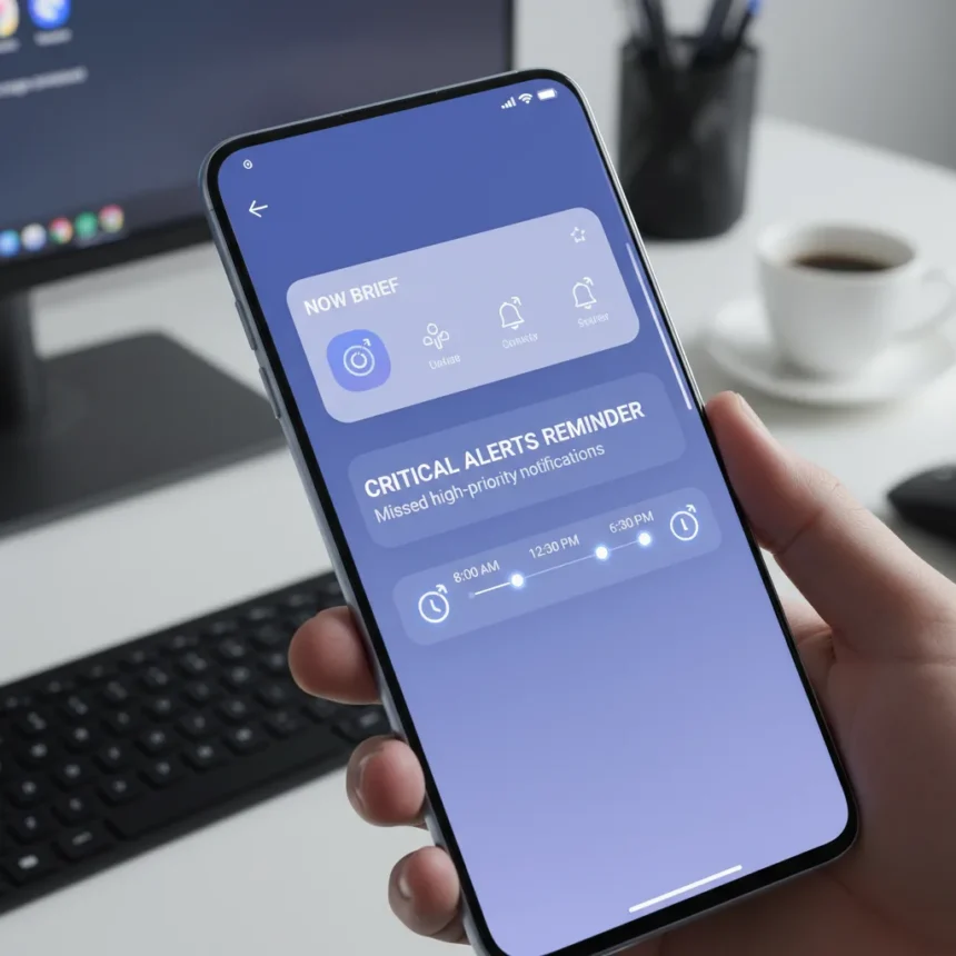 Samsung One UI 9 Now Brief could stop you missing critical alerts