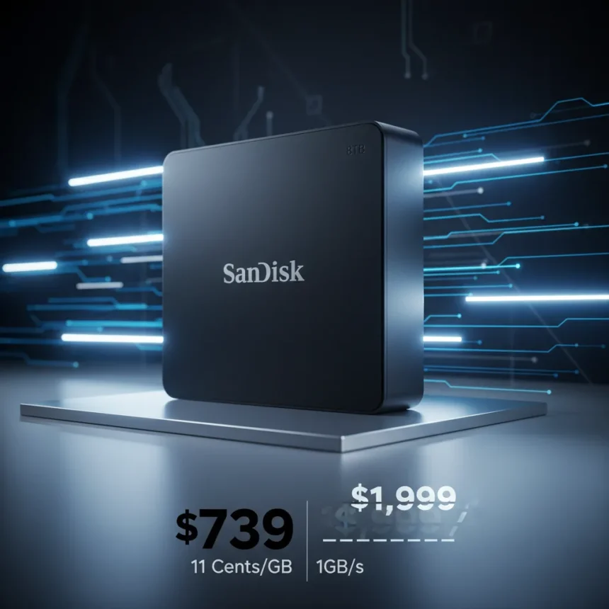 SanDisk 8TB External SSD Hits $739—Pro Storage at 11 Cents/GB
