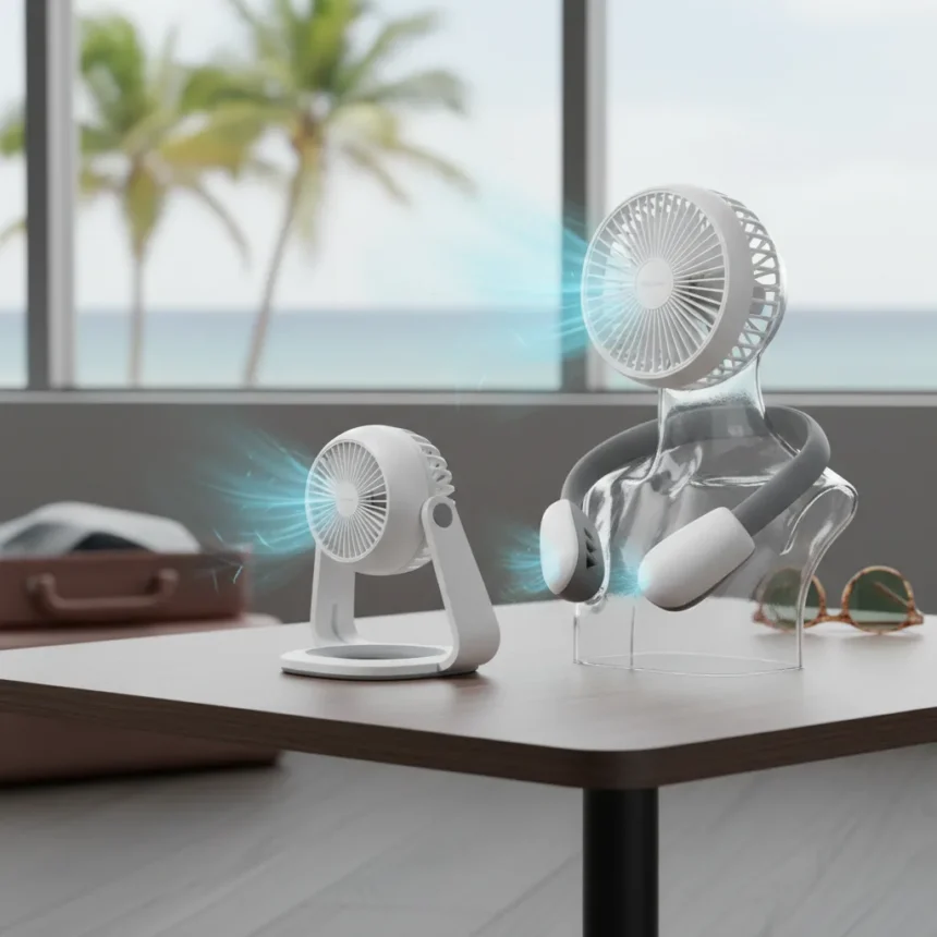 Shark ChillPill 3-in-1 portable fan delivers versatile cooling — AI-generated illustration