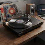 Sharp RP-TT100 Proves Budget Turntables Don't Mean Compromise — AI-generated illustration