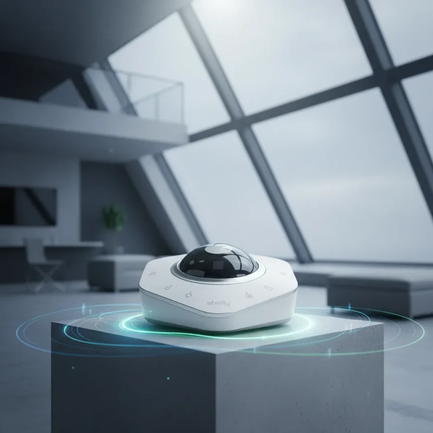 Shelly's multi-functional smart sensor redefines home detection — AI-generated illustration