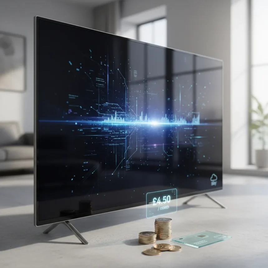 Sky Glass financing deal slashes monthly cost to £4.50 — AI-generated illustration