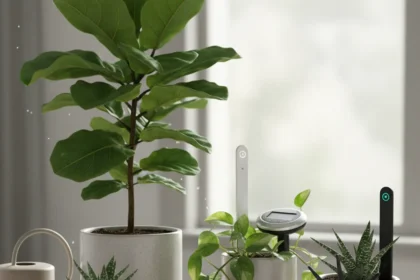 Smart plant sensors promise to save your houseplants — AI-generated illustration