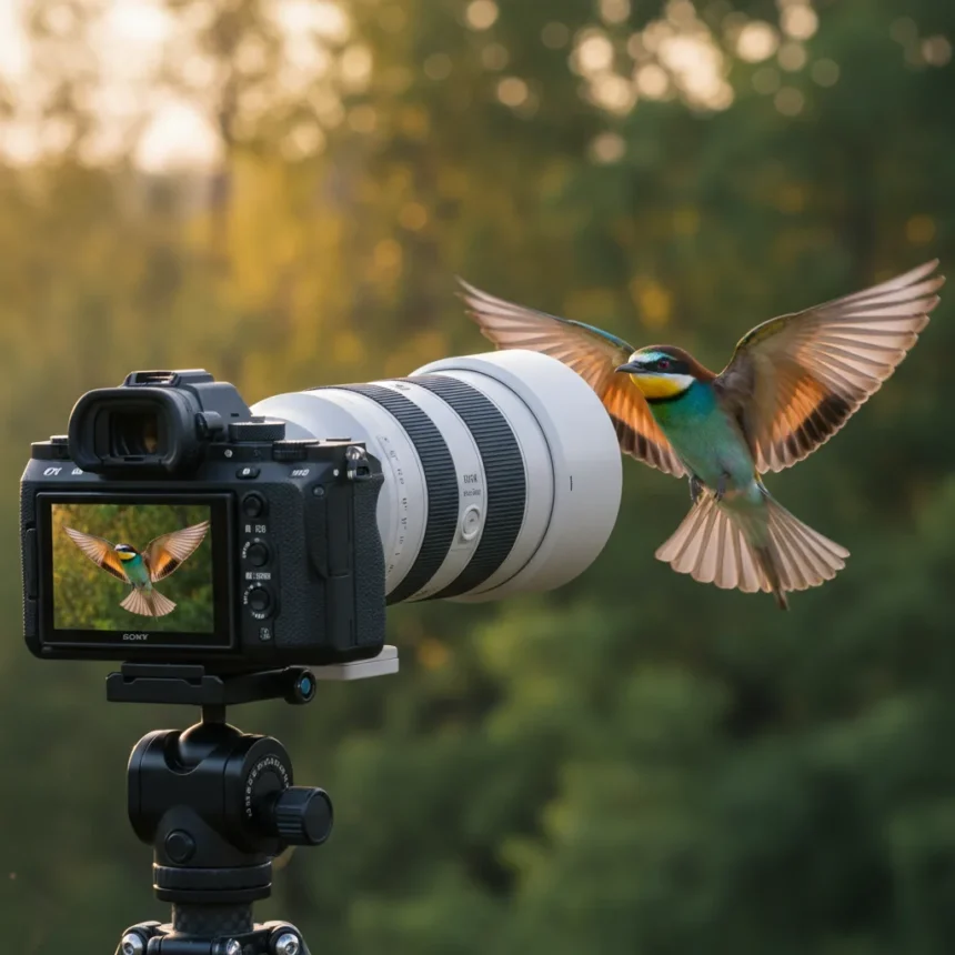 Sony A7R VI and 400-800mm lens excel at bird photography