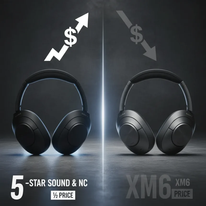 Sony WH-1000XM5 Crushes the XM6 on Value, Not Performance — AI-generated illustration