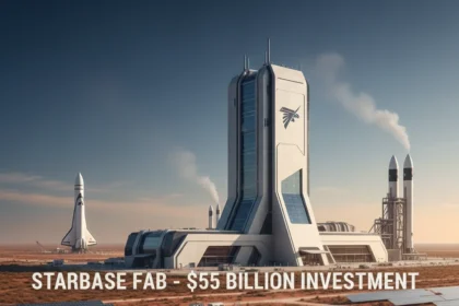 SpaceX's $55 billion Texas chip fab signals Musk's bet on vertical control — AI-generated illustration