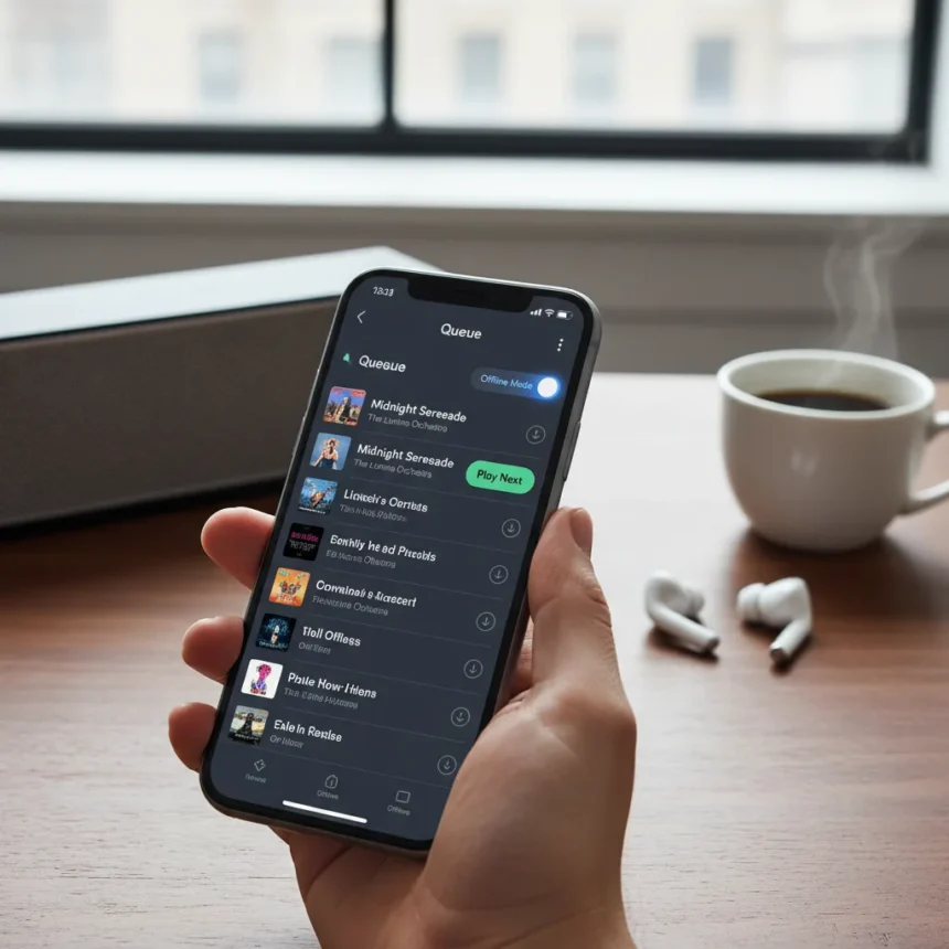 Spotify's queue and offline tools aim to smooth playback