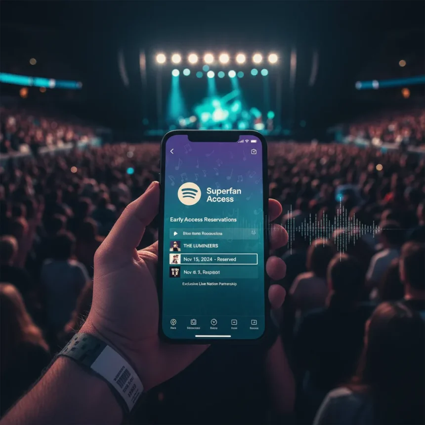 Spotify superfan ticket reservations: how early access works