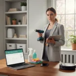 Spring cleaning motivation hack: employ yourself — AI-generated illustration