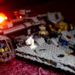 a close up of a lego star wars vehicle