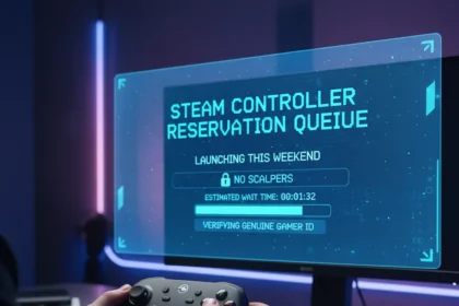 Steam Controller Reservation Queue Launches This Weekend — AI-generated illustration