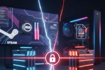 PC Gaming RAM Gap: Over Half of Steam Users Fall Below Microsoft's Threshold — AI-generated illustration