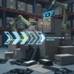 Steam Machine release timeline accelerates as Valve stocks up — AI-generated illustration