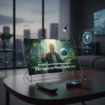 Stream David Attenborough's 100 Years on Planet Earth Live — AI-generated illustration